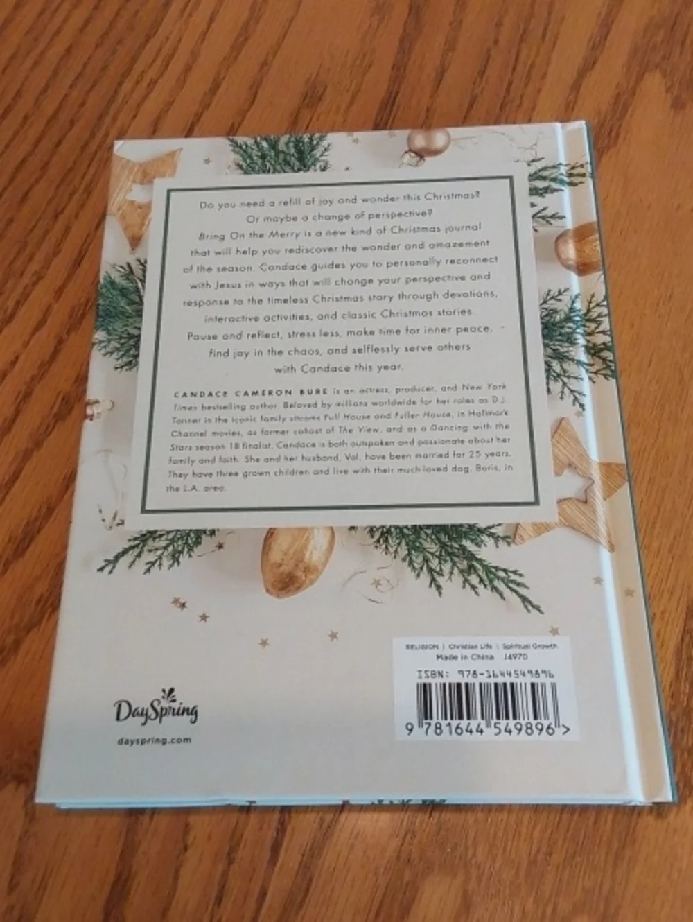 Bring on the Merry Holiday Devotional - White, Green & Gold